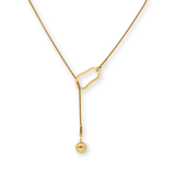 Front Clasp Lariat Necklace