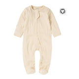 Boki Organic Rib Zipsuit with Footies & Mittens