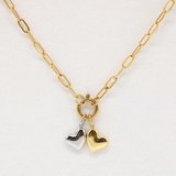 Big Heart Dangly Charm Silver