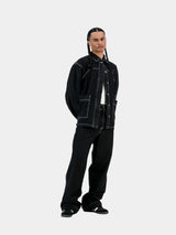 Engineered Denim Jacket (extra length) - Black