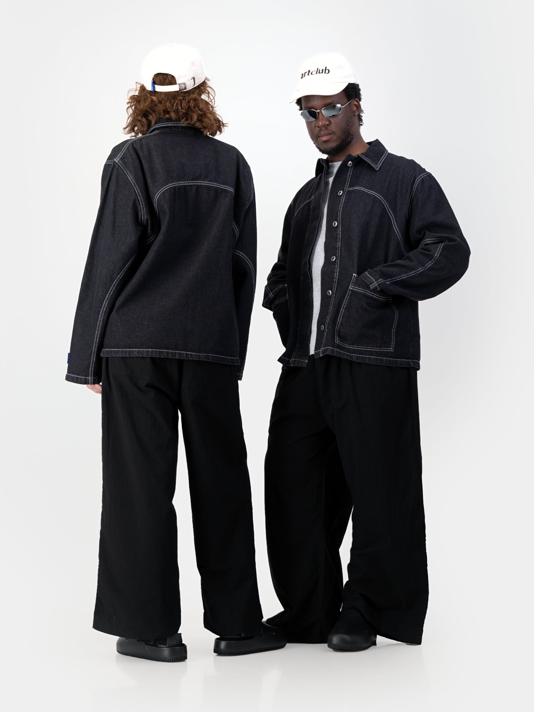 Engineered Denim Jacket - Black