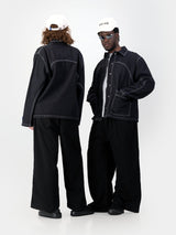 Engineered Denim Jacket - Black