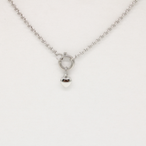 Petite Heart Dangly Charm Silver
