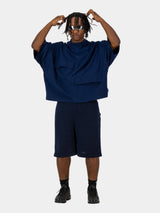 Knitted Shorts - Navy
