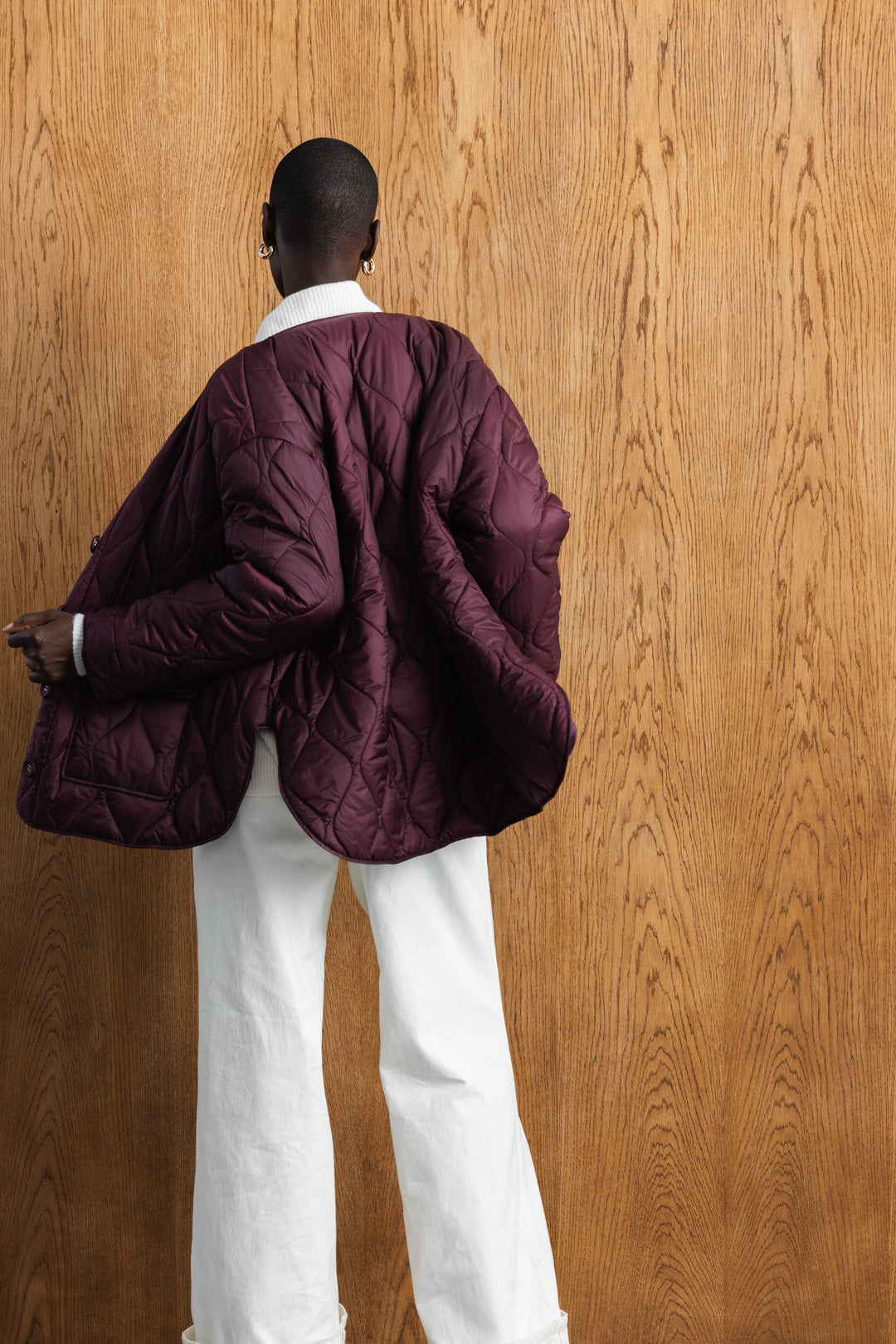 Omphile Quilted Collarless Jacket