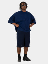 Knitted Shorts - Navy