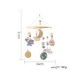 Wooden Space Cot Mobile