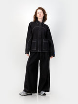 Engineered Denim Jacket - Black