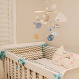 Wooden Space Cot Mobile