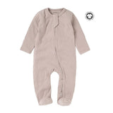 Boki Organic Rib Zipsuit with Footies & Mittens