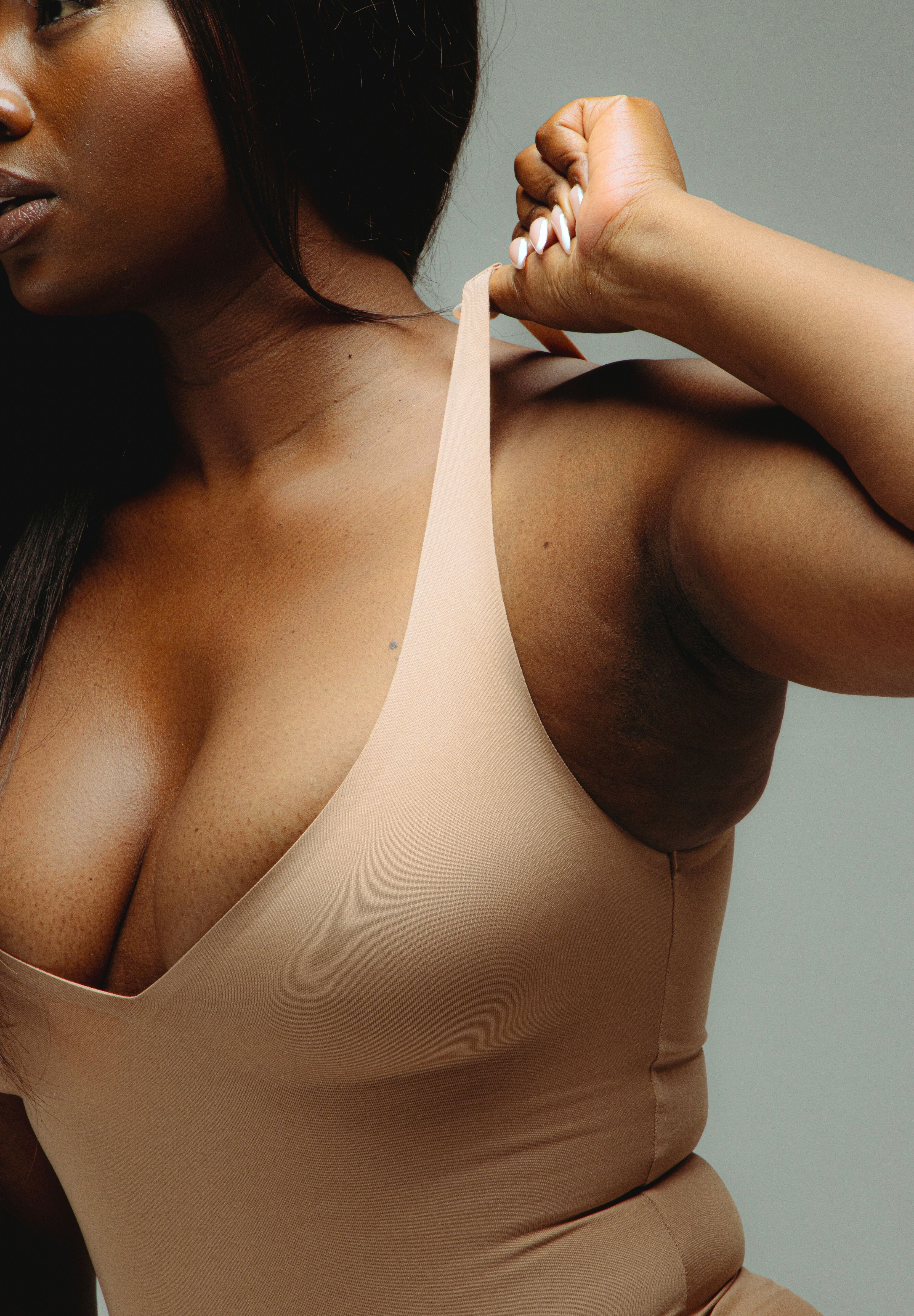 Seamless Plunge Thong Bodysuit