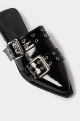 Tianna Buckle And Eyelet Mule