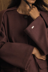 Yumna Cape-Scarf Coat