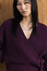 Yoliswa Mock Wrap Knit Top