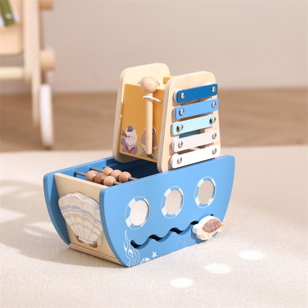 5-in-1 Wooden Activity Boat