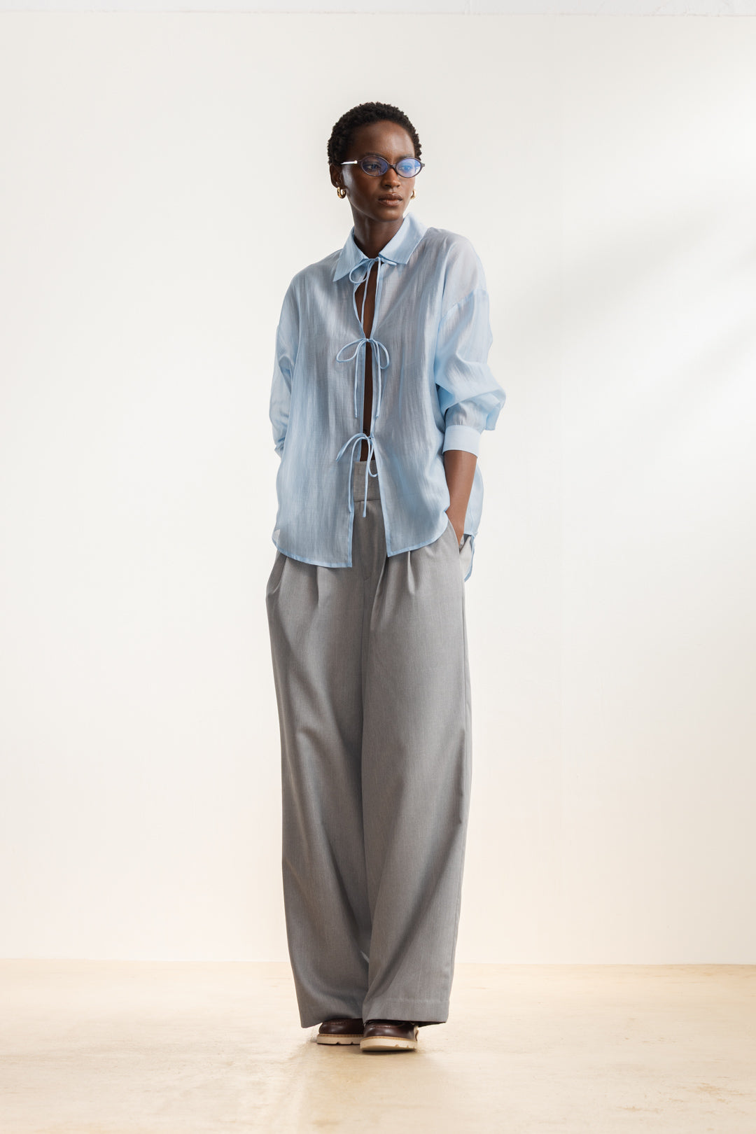 Ami Tie Front Shirt