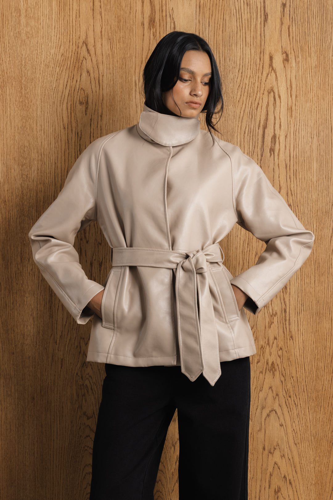 Tsholofelo Funnel PU Jacket