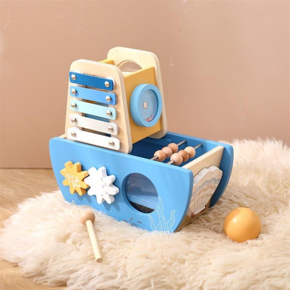 5-in-1 Wooden Activity Boat