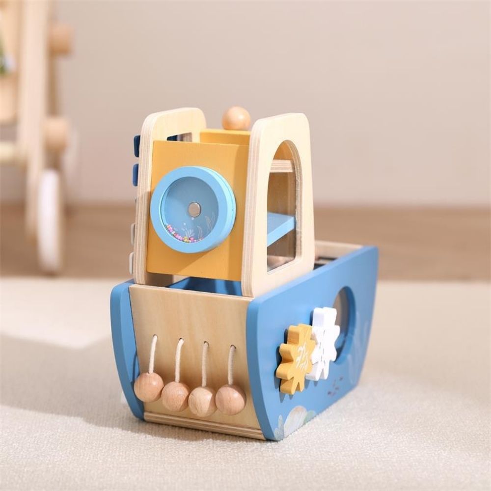 5-in-1 Wooden Activity Boat