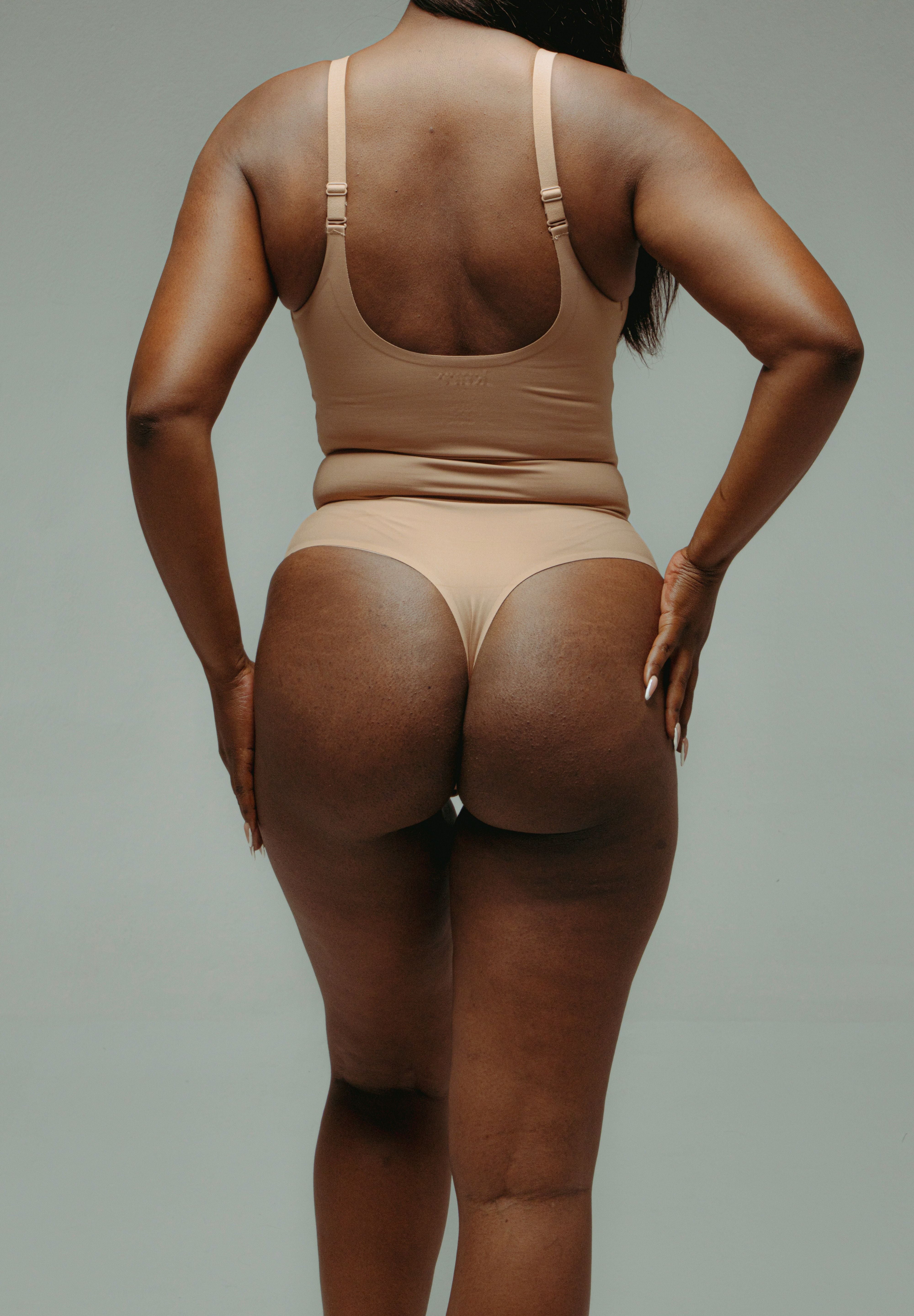 Seamless Plunge Thong Bodysuit