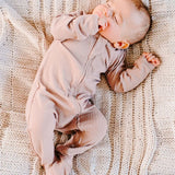 Boki Organic Rib Zipsuit with Footies & Mittens