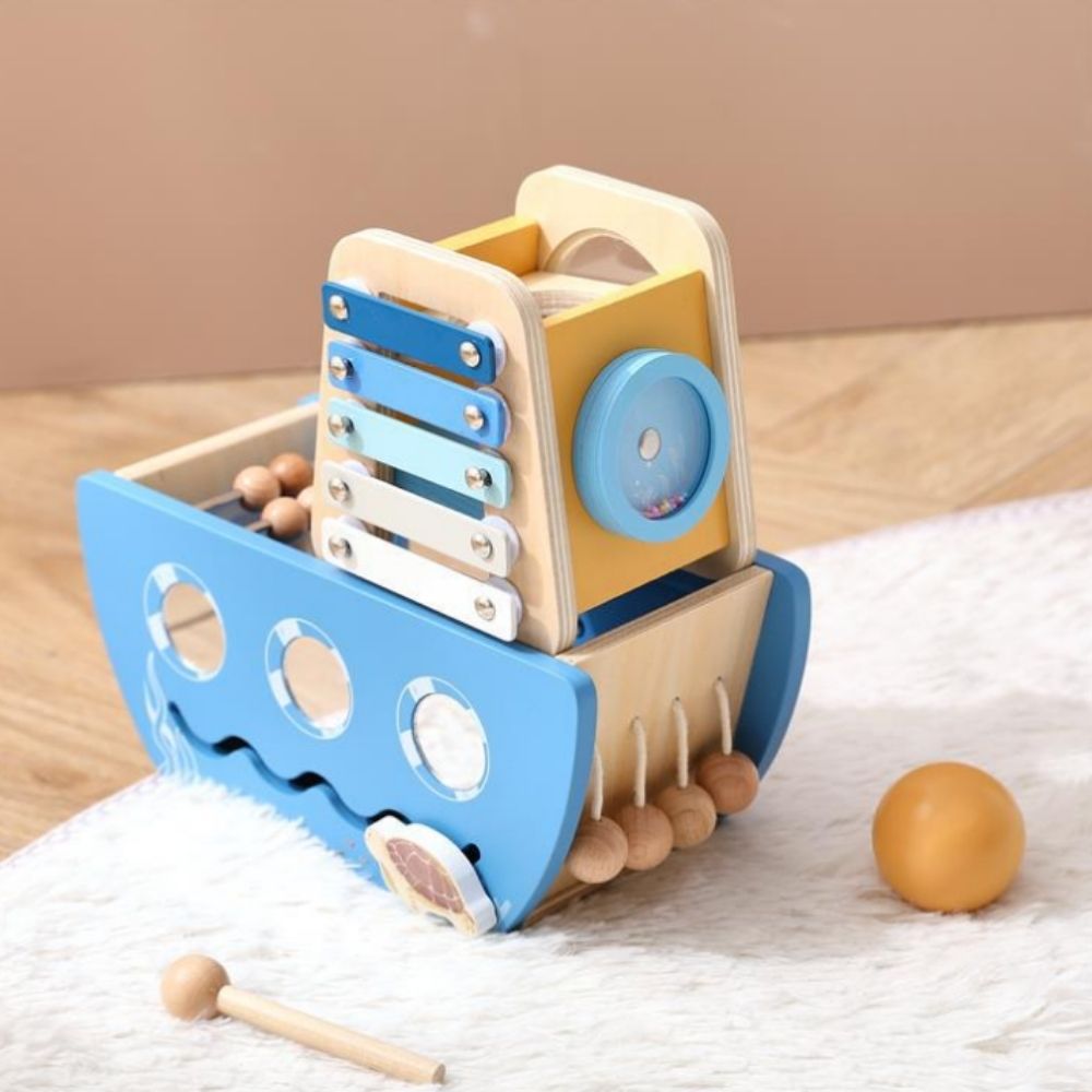 5-in-1 Wooden Activity Boat