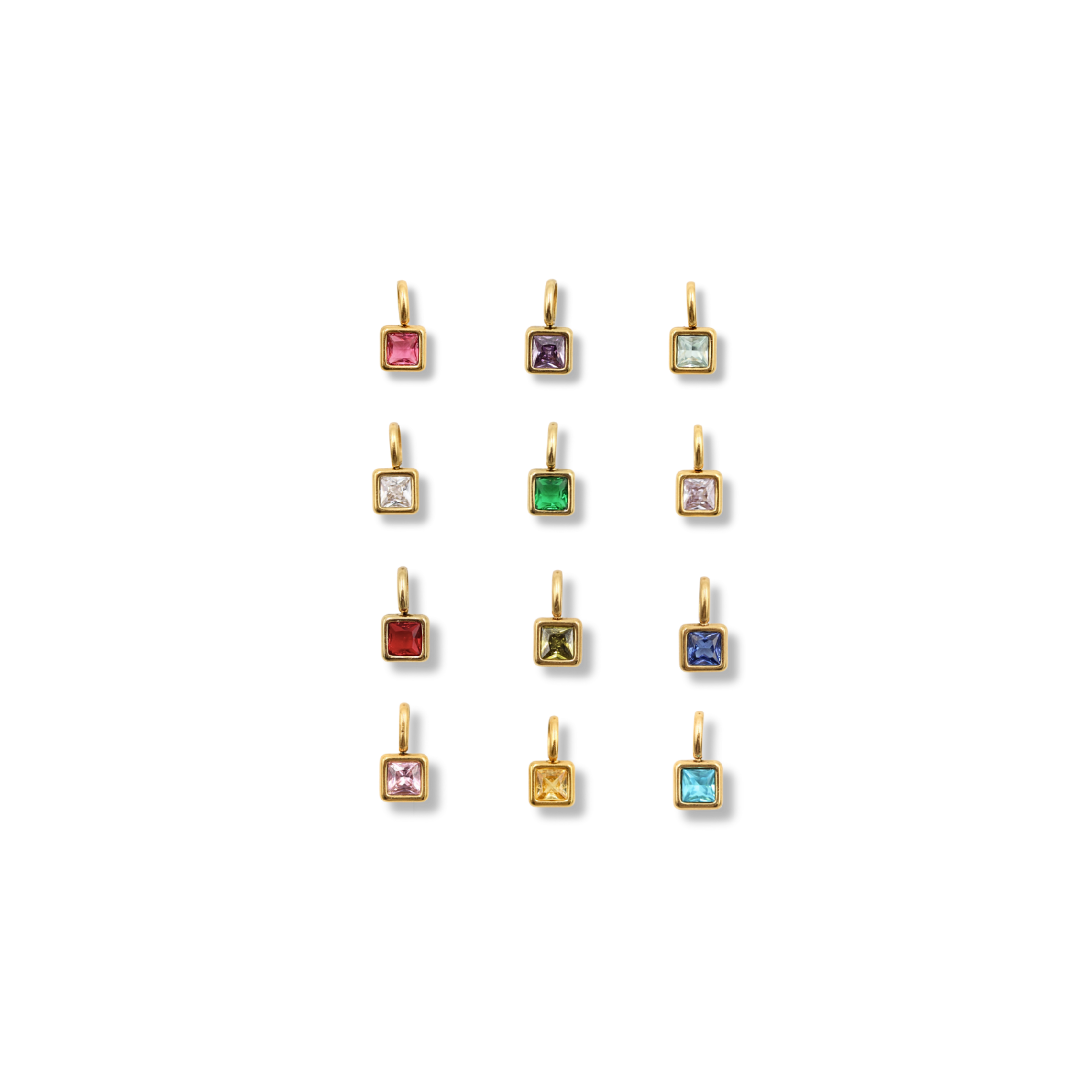 Birthstone Charms Gold