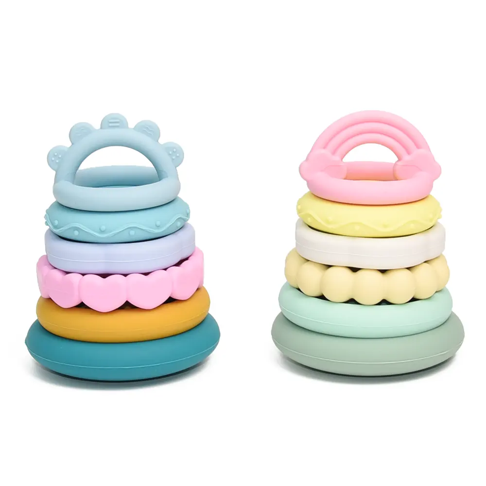 Silicone Stackable Teething Toy