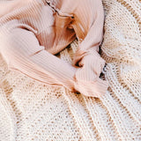 Boki Organic Rib Zipsuit with Footies & Mittens