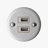 Anna - White - Socket - USB
