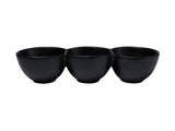 MW Caviar Divided Serving Bowl 30x6.5cm Black