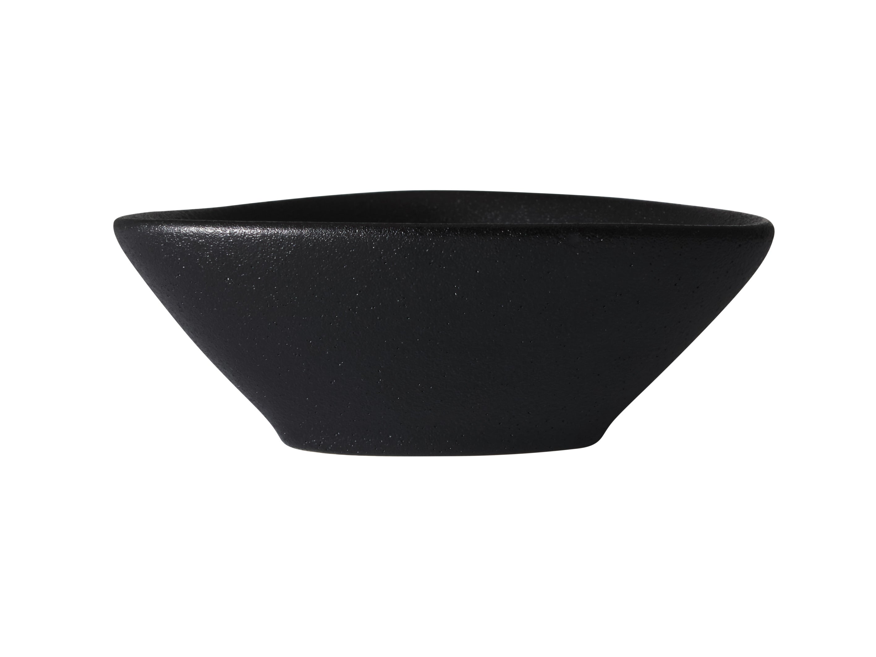 MW Caviar Triangle Sauce Bowl 10x3.5cm Black