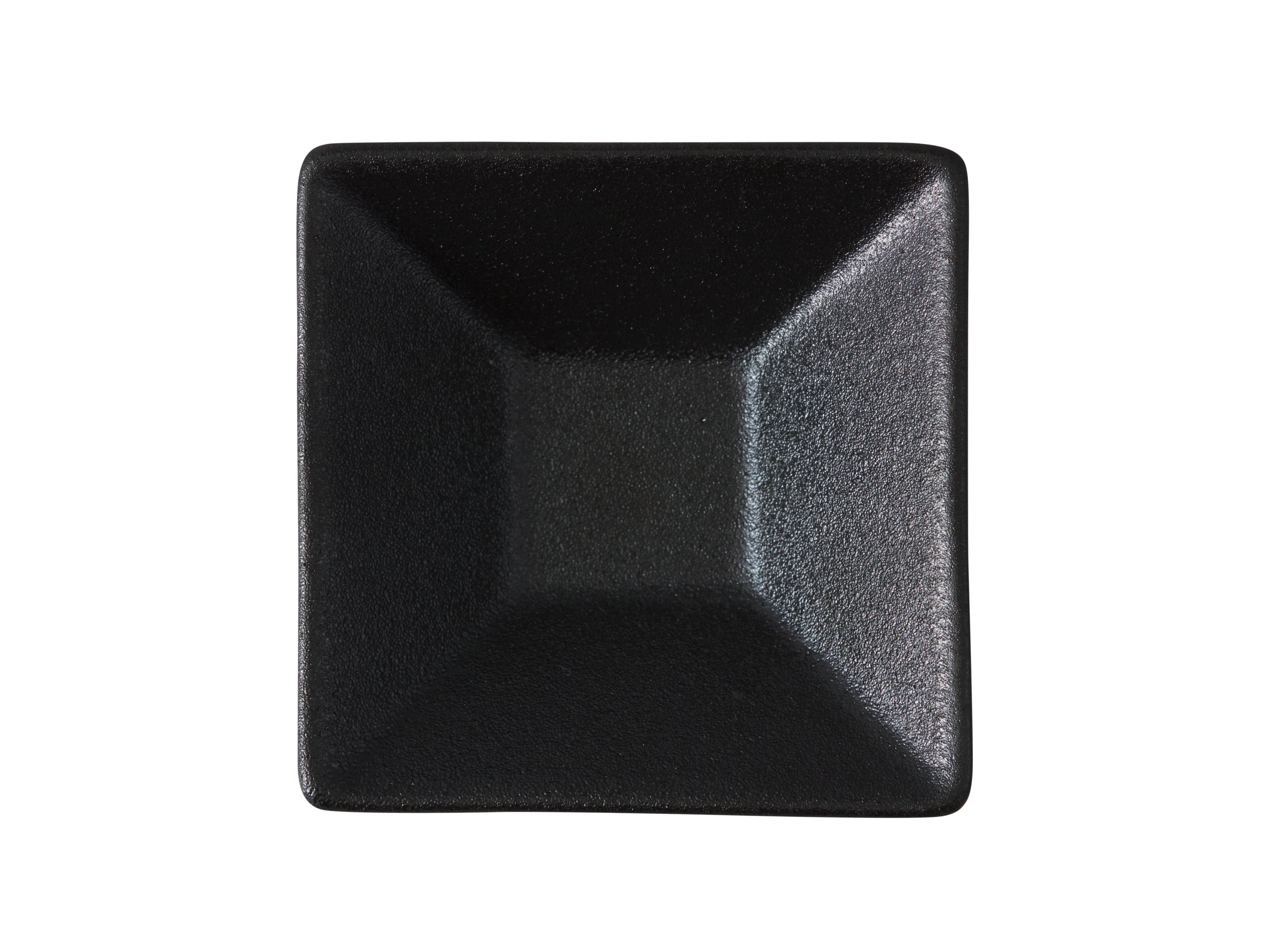 MW Caviar Square Sauce Bowl 8x3cm Black