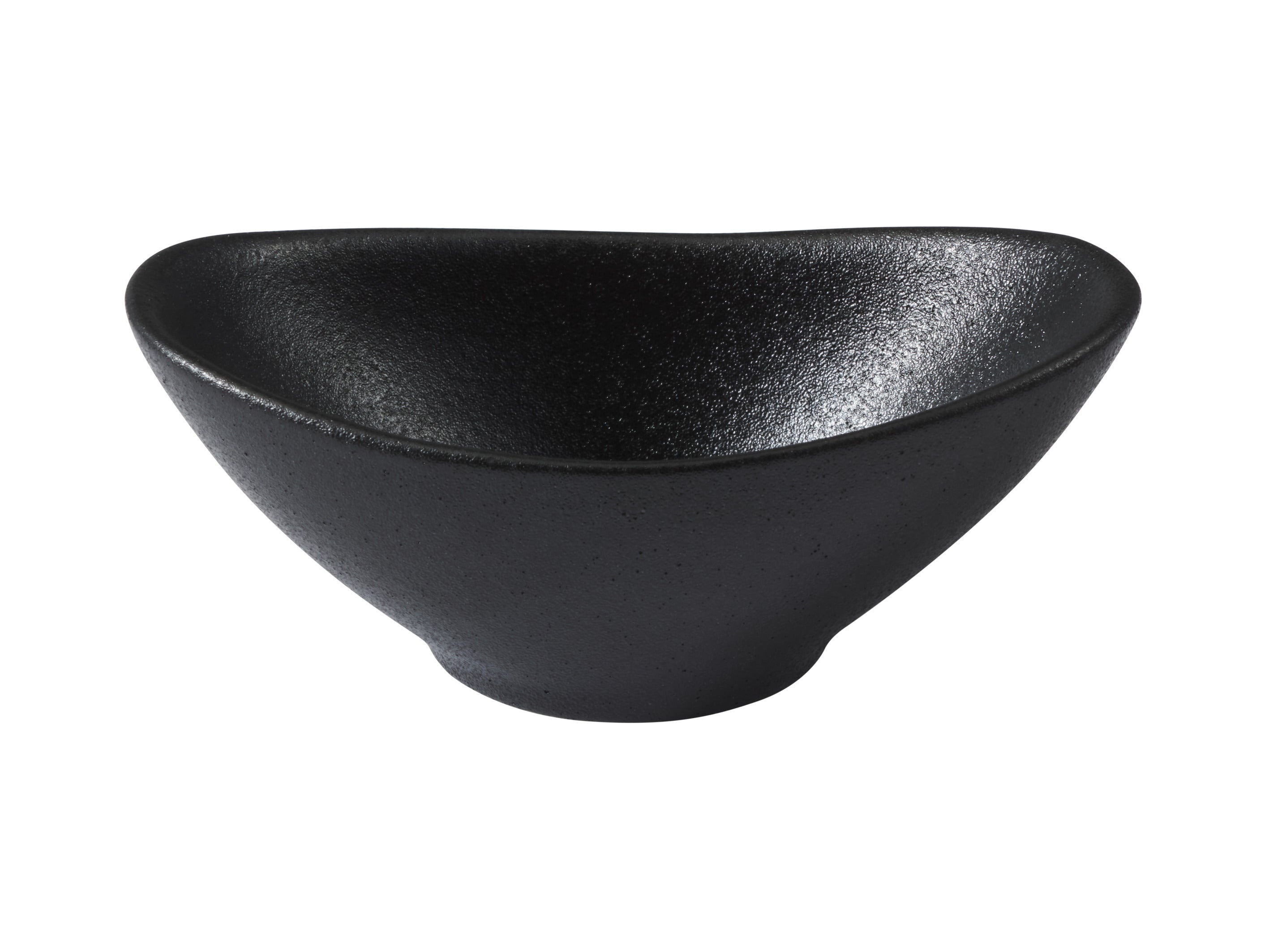 MW Caviar Oval Sauce Bowl 11x4cm Black