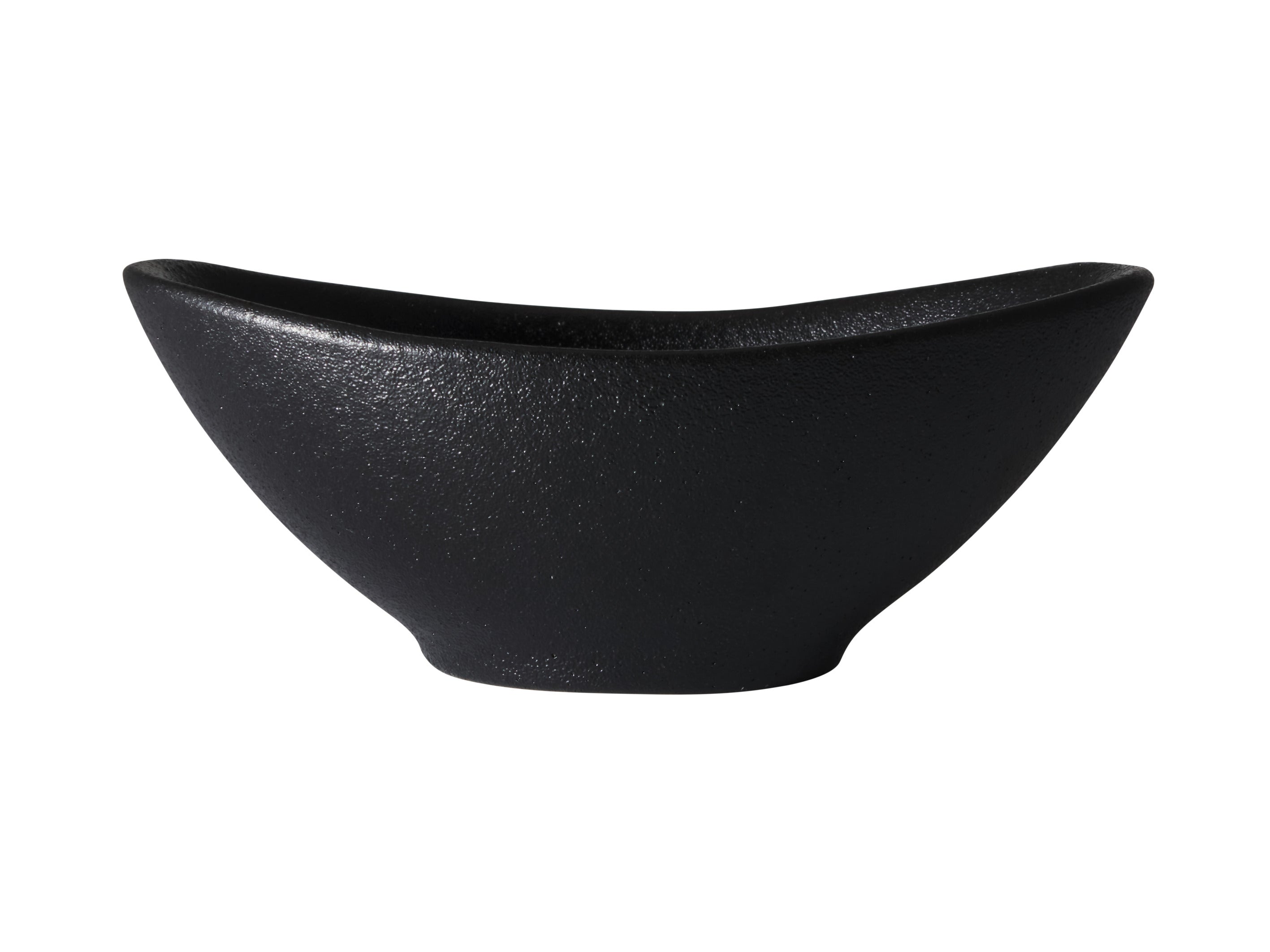 MW Caviar Oval Sauce Bowl 11x4cm Black