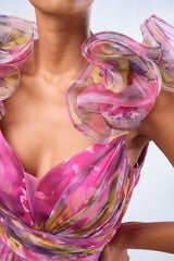 Couture Candy Pink Floral Dress