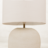 Annona Table Lamp with Linen Shade – Cream