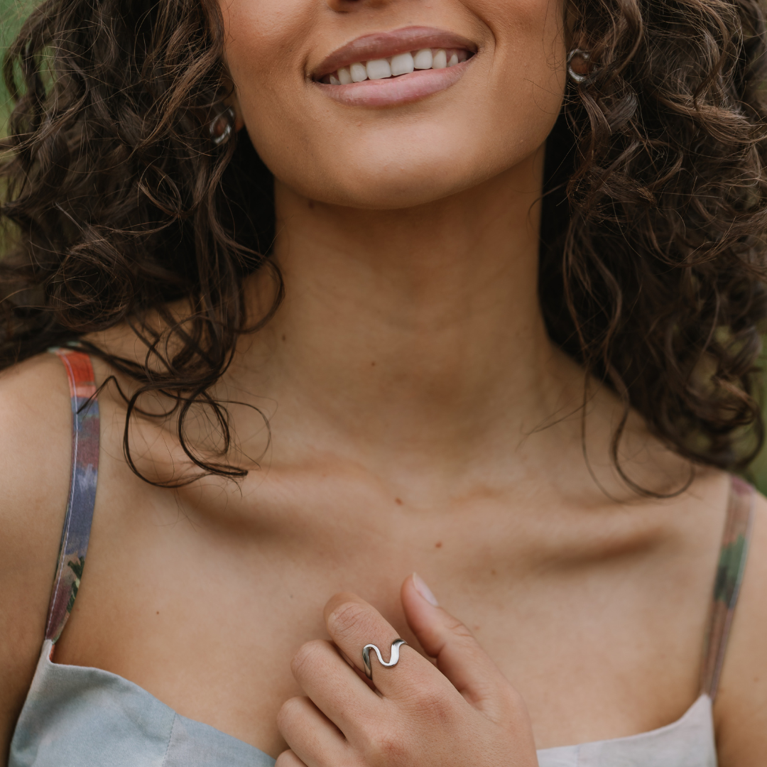 Aqua Ring Silver