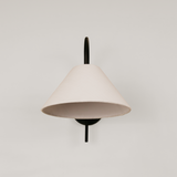 Archer Wall Light with Tapered Linen Shade – Black