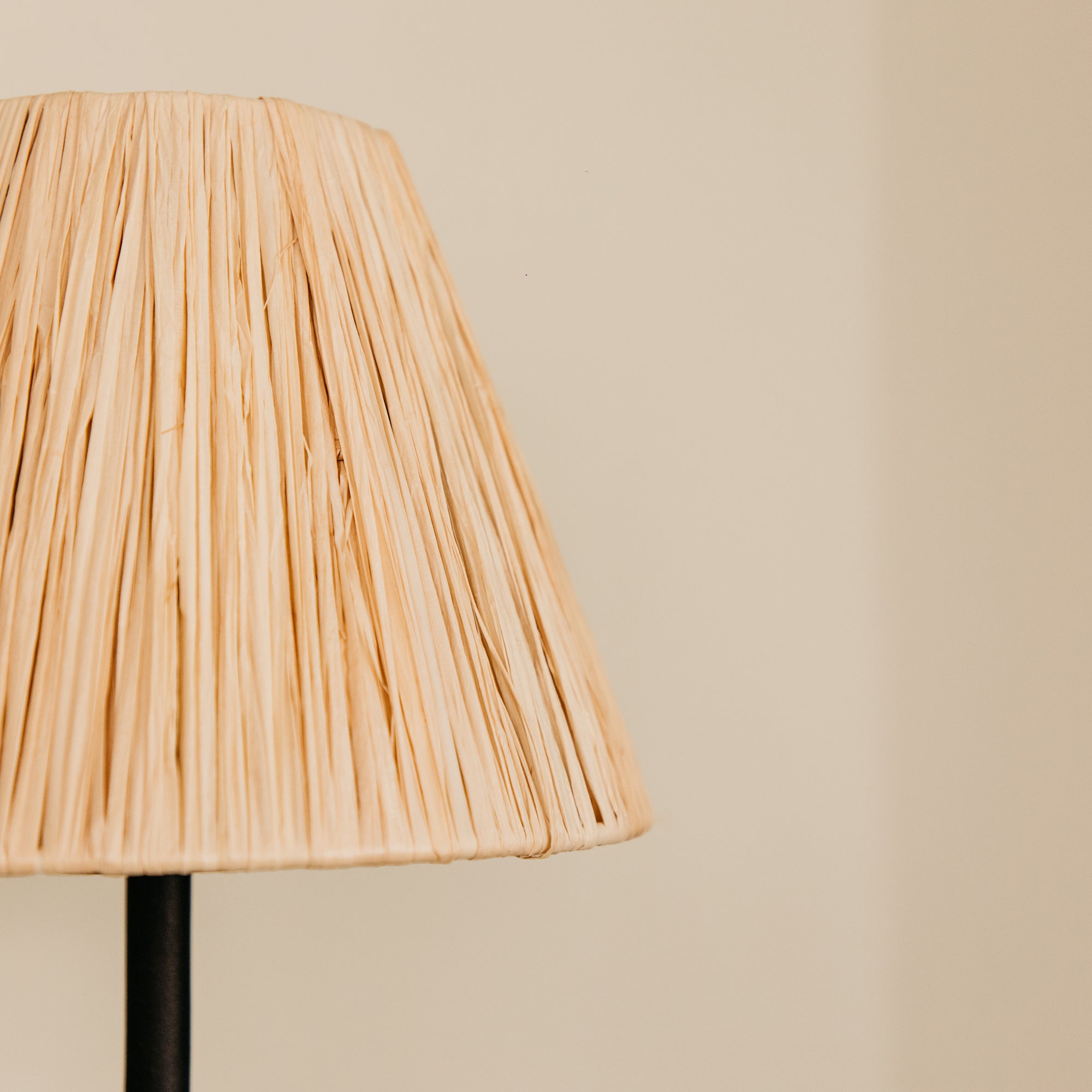 Aria Arc Double Wall Light with Raffia Shades