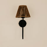 Aria Arc Wall Light with Jute Shade