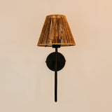 Aria Arc Wall Light with Jute Shade
