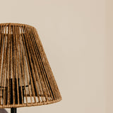 Aria Arc Wall Light with Jute Shade