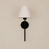 Aria Arc Wall Light with Linen Shade