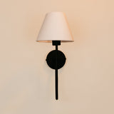 Aria Arc Wall Light with Linen Shade