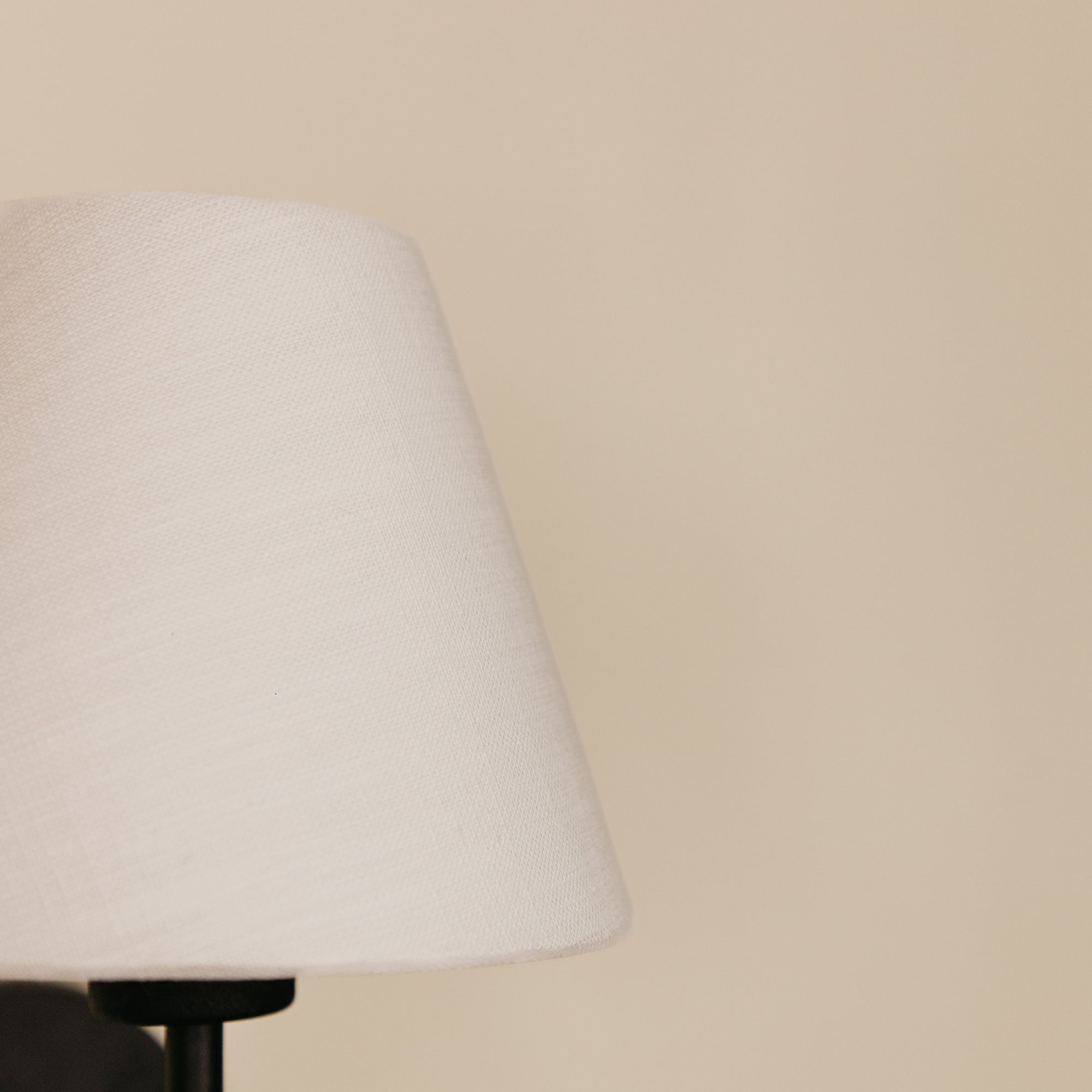Aria Arc Wall Light with Linen Shade