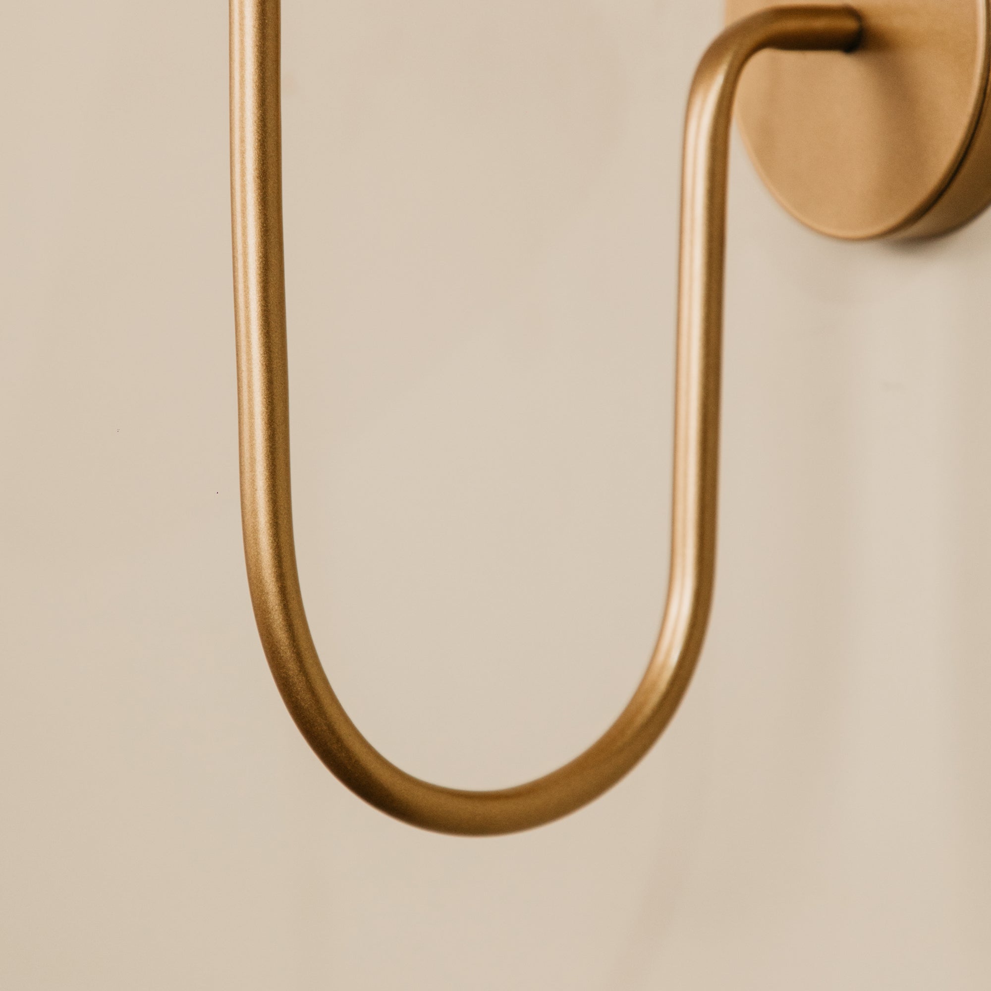 Aria Arc Wall Light with Raffia Shade