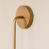 Aria Arc Wall Light with Raffia Shade
