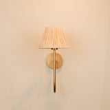 Aria Arc Wall Light with Raffia Shade