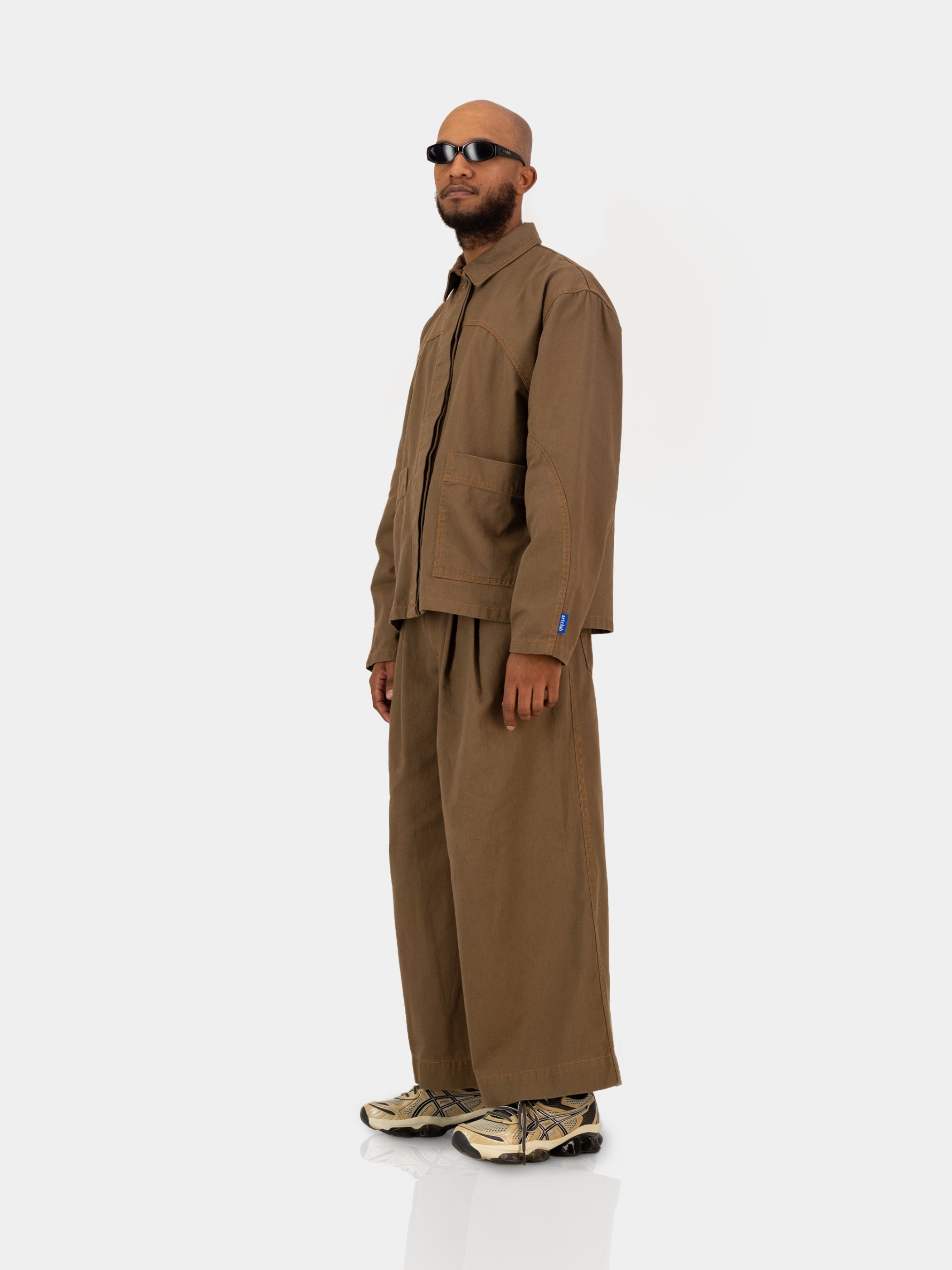 Engineered Denim Jacket - Brown